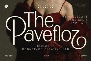 The Pavefloz –  Elegant Minimalist Feminine Font