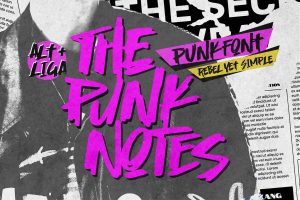 The Punk Notes – Punk Font Rebel Yet Simple