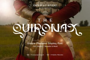 THE QUIRONAX – Medieval Display Font