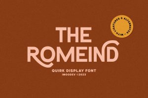 The Romeind – Quirk Display Font