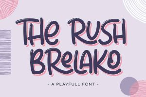 The Rush Brelako – Cartoon Font