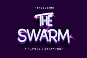 The Swarm – Playful Display Font