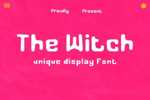 The Witch – Unique Display Font