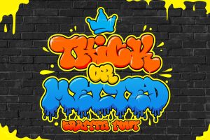 Thick or Melted – Unique Graffiti Font