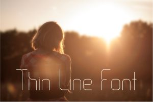 Thin Line Font