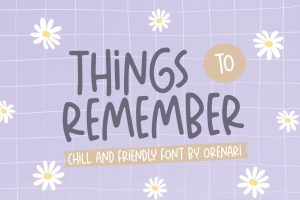 Things To Remember