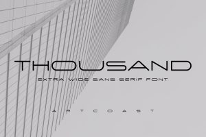 Thousand Extra Wide Sans Serif