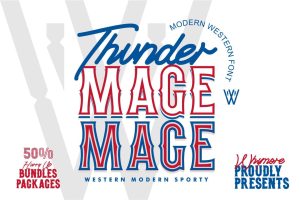 Thunder Mage | Sport Font