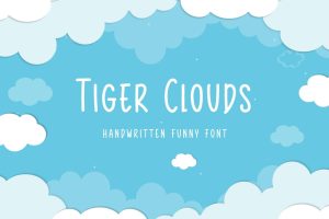 Tiger Clouds – Handwritten Funny Font