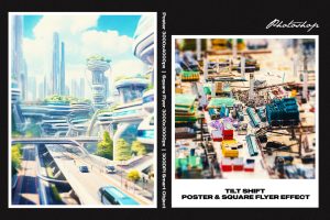 Tilt Shift Square and Poster Effect