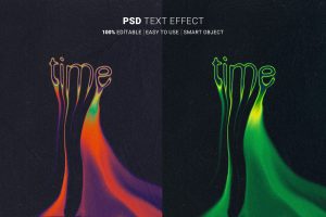 Time Editable Text Effect