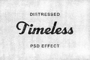 Timeless: Distressed Text Effect