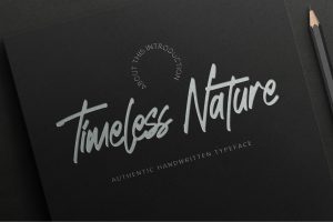 Timeless Nature – Authentic Handwritten Typeface
