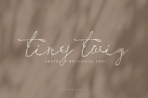 Tiny Twig – Botanical Display Font