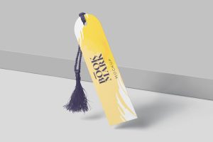 Top Rounded Bookmark Mockups