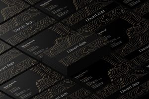 Topographic Business Card