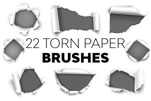 Torn Paper Brushes