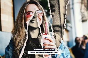 Torn Paper Photo Effect