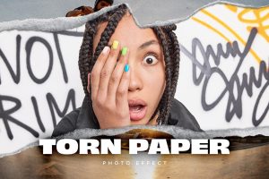 Torn Paper PSD Photo Effect