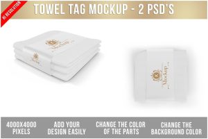 Towel Tag Mockup
