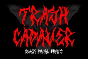 Trash Cadaver – Black Metal Font