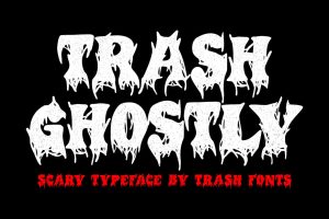 Trash Ghostly – Scary Font