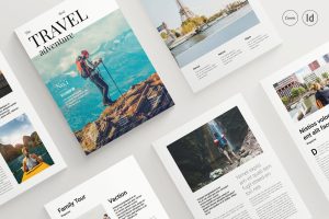 Travel Adventure Magazine Template