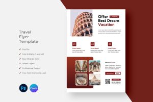 Travel Flyer Template Design
