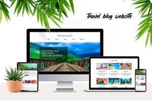 Travel, Holiday & Book Blog Website PSD Template