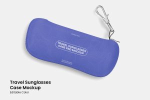 Travel Sunglasses Case Mockup