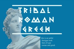 Tribal Romangreek – Decorative Font