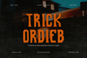 Trick Ordieb Halloween Font