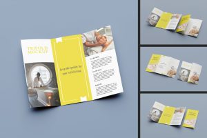 Trifold A4 Mockup