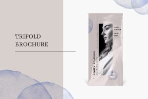 Trifold fashion brochure