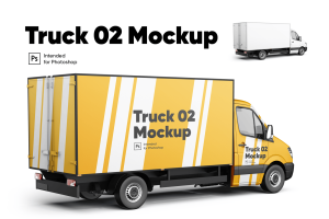 Truck 02 Mockup