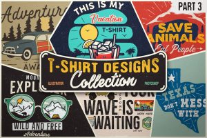 T-Shirt Designs Retro Collection. Part 3