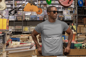 T-Shirt Mockup Featuring a Man with Sunglasses