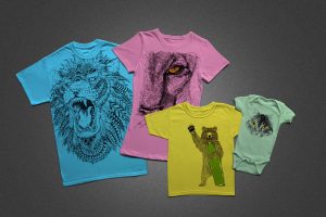 T-Shirt Mock-Ups – Family Pack