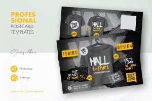 T-Shirt Postcard Templates