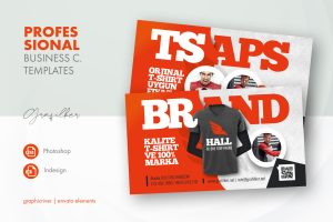 T-Shirt Shop Business Card Templates