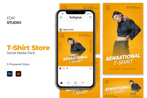 T-Shirt Store Social Media Pack