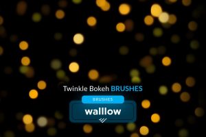 Twinkle bokeh light effects photoshop brushes