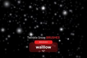 Twinkle Snow Photoshop Brushes: Winter Snow Effect