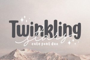 Twinkling Stars – Cute Font Duo