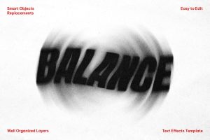 Twisted Blur Text Effect