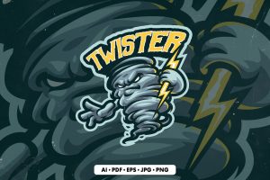 Twister logo template
