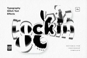 Typography Glitch Text Effects