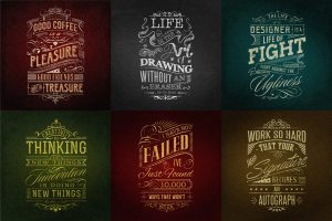 Typography Poster and Badges
