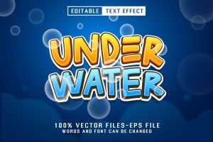 Uder Water Editable Text Effect