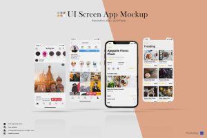 UI- Phone Screen App Mockup